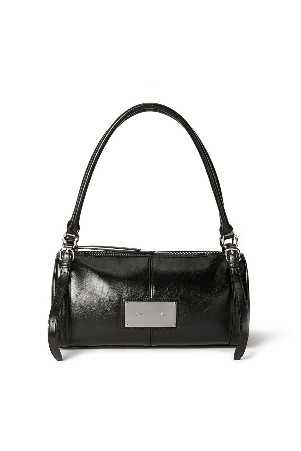 Matin Kim - Buckle Strap Shoulder Bag (Black) product image 1 | TRAB K-Fashion Australia