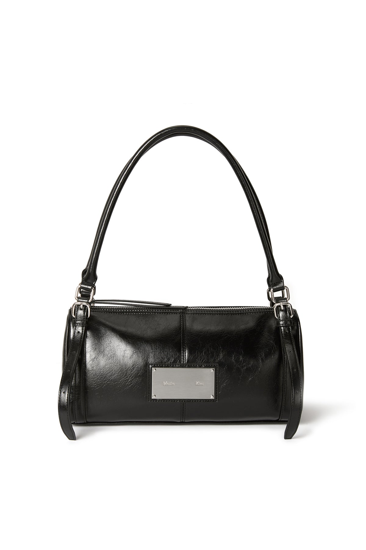 Matin Kim - Buckle Strap Shoulder Bag (Black) product image 1 | TRAB K-Fashion Australia