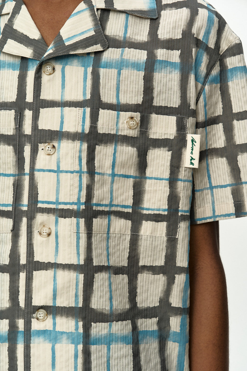 Andersson Bell - Rothko Open Collar Shirt (Ecru) product image 6 | TRAB K-Fashion Australia