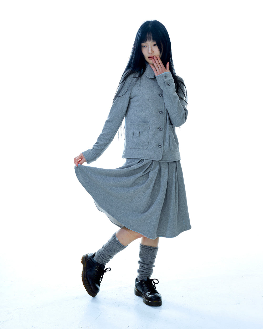 Coyseio - Mori Knee Socks (Charcoal) product image 7 | TRAB K-Fashion Australia