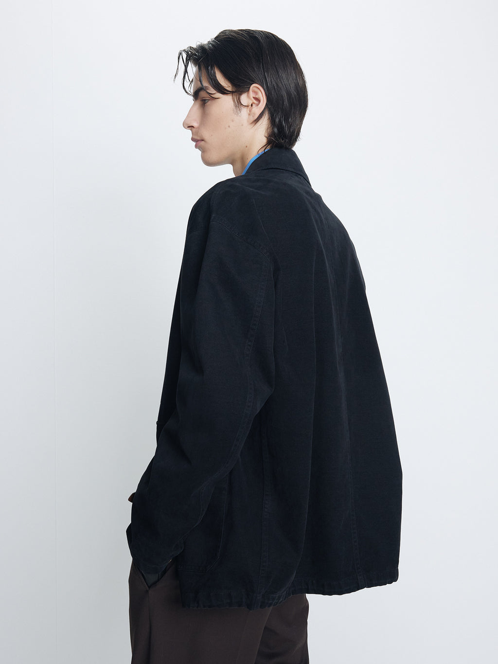 Tonywack - Brushed Cotton Barn Jacket (Black) product image 6 | TRAB K-Fashion Australia
