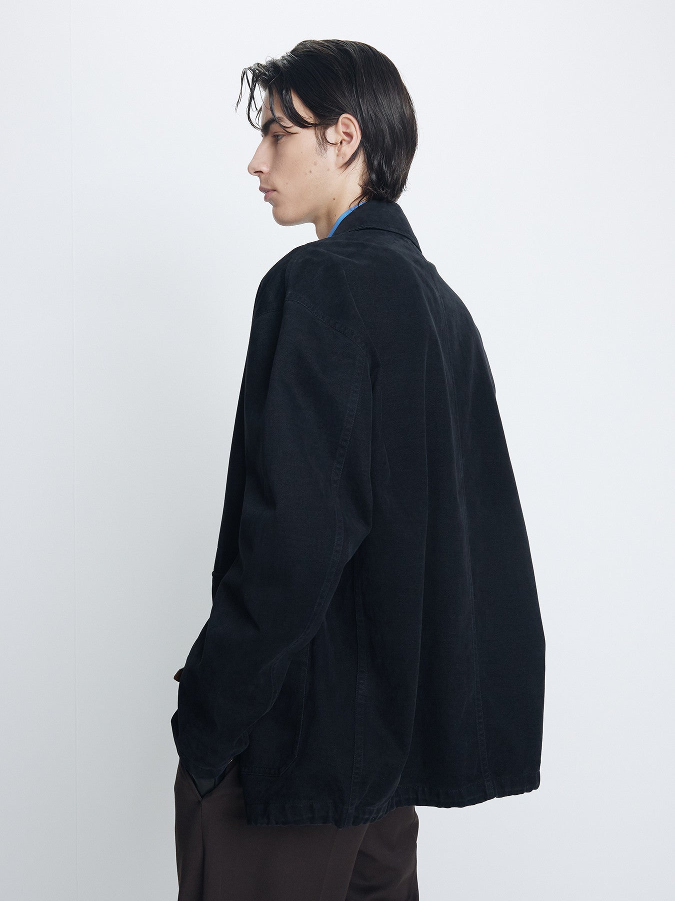 Tonywack - Brushed Cotton Barn Jacket (Black) product image 6 | TRAB K-Fashion Australia