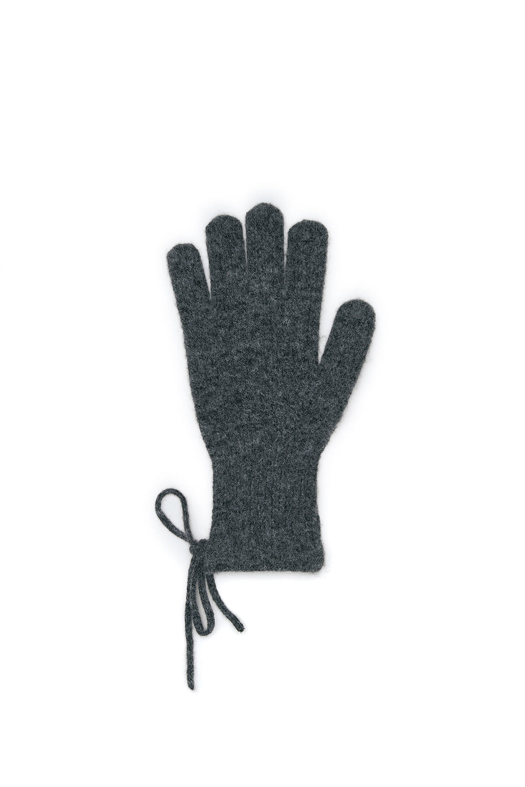 Matin Kim - Ribbon Finger Hole Gloves (Charcoal) product image 3 | TRAB K-Fashion Australia