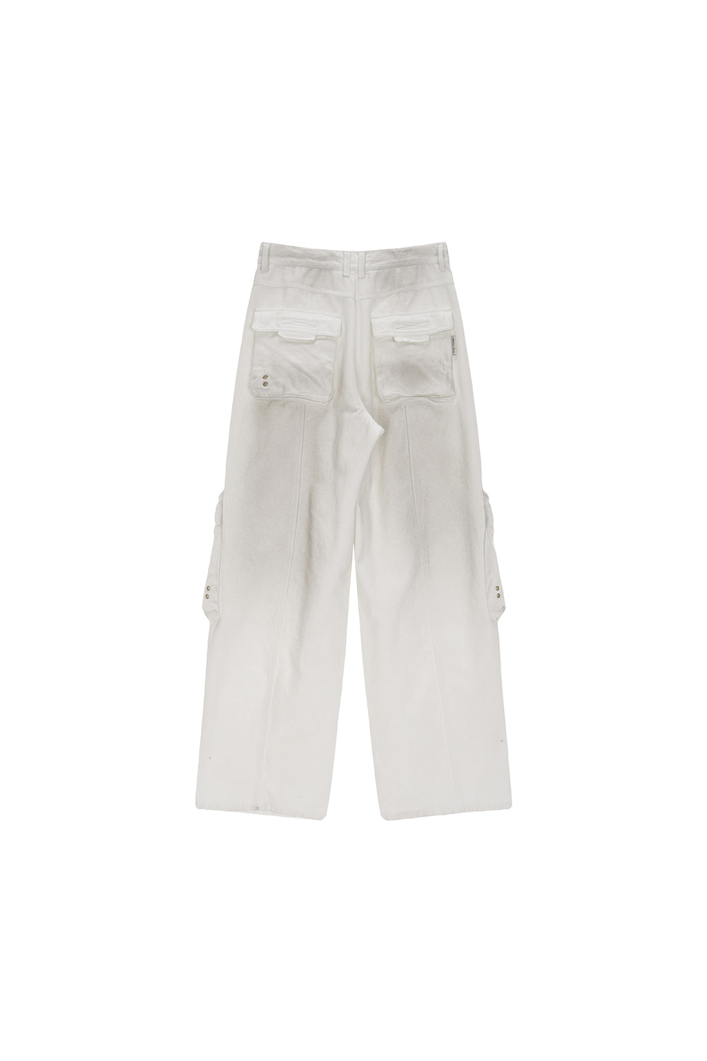 Matin Kim - Dirty Washed Heavy Cargo Pants (White) product image 2 | TRAB K-Fashion Australia