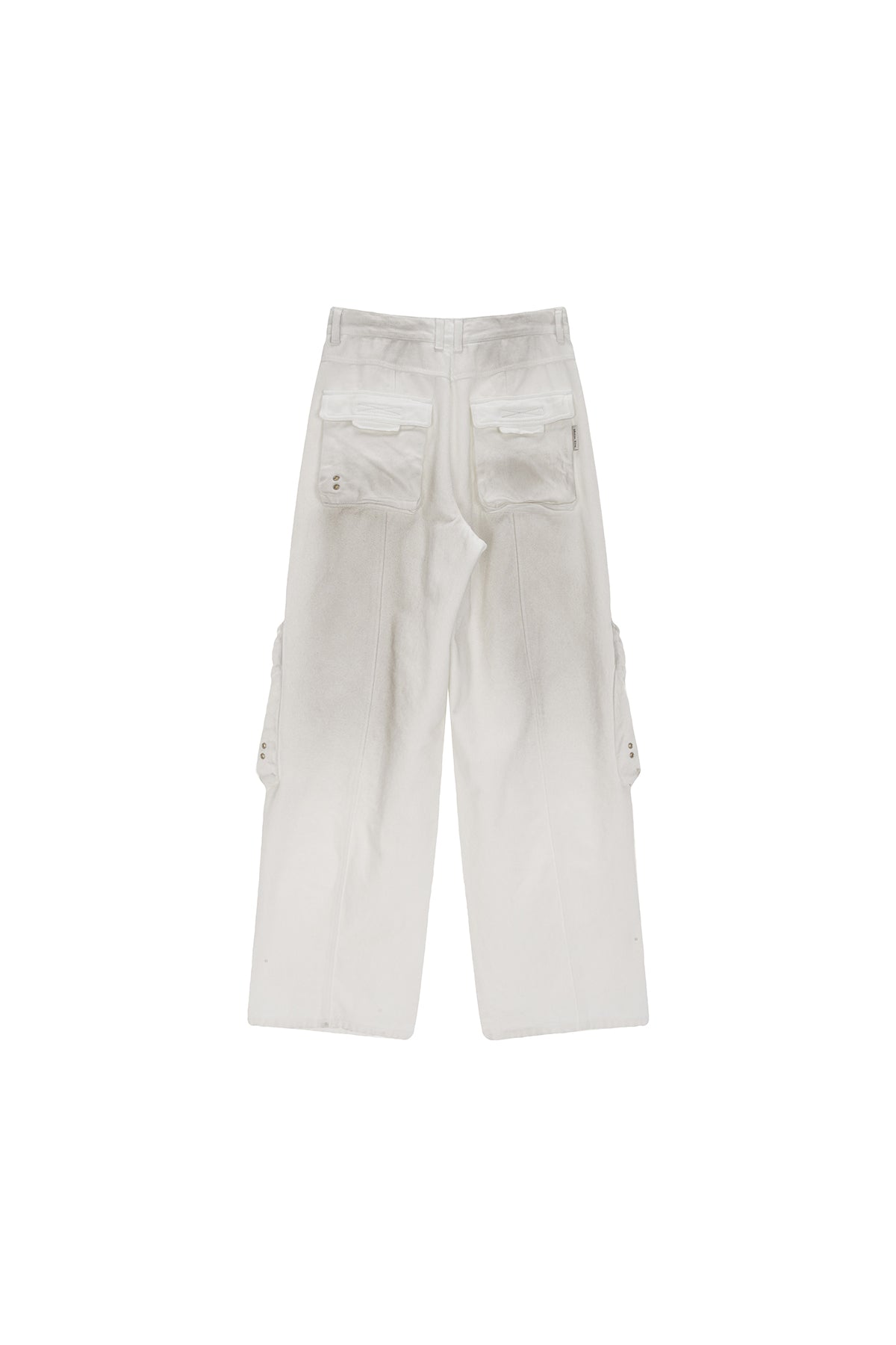 Matin Kim - Dirty Washed Heavy Cargo Pants (White) product image 2 | TRAB K-Fashion Australia