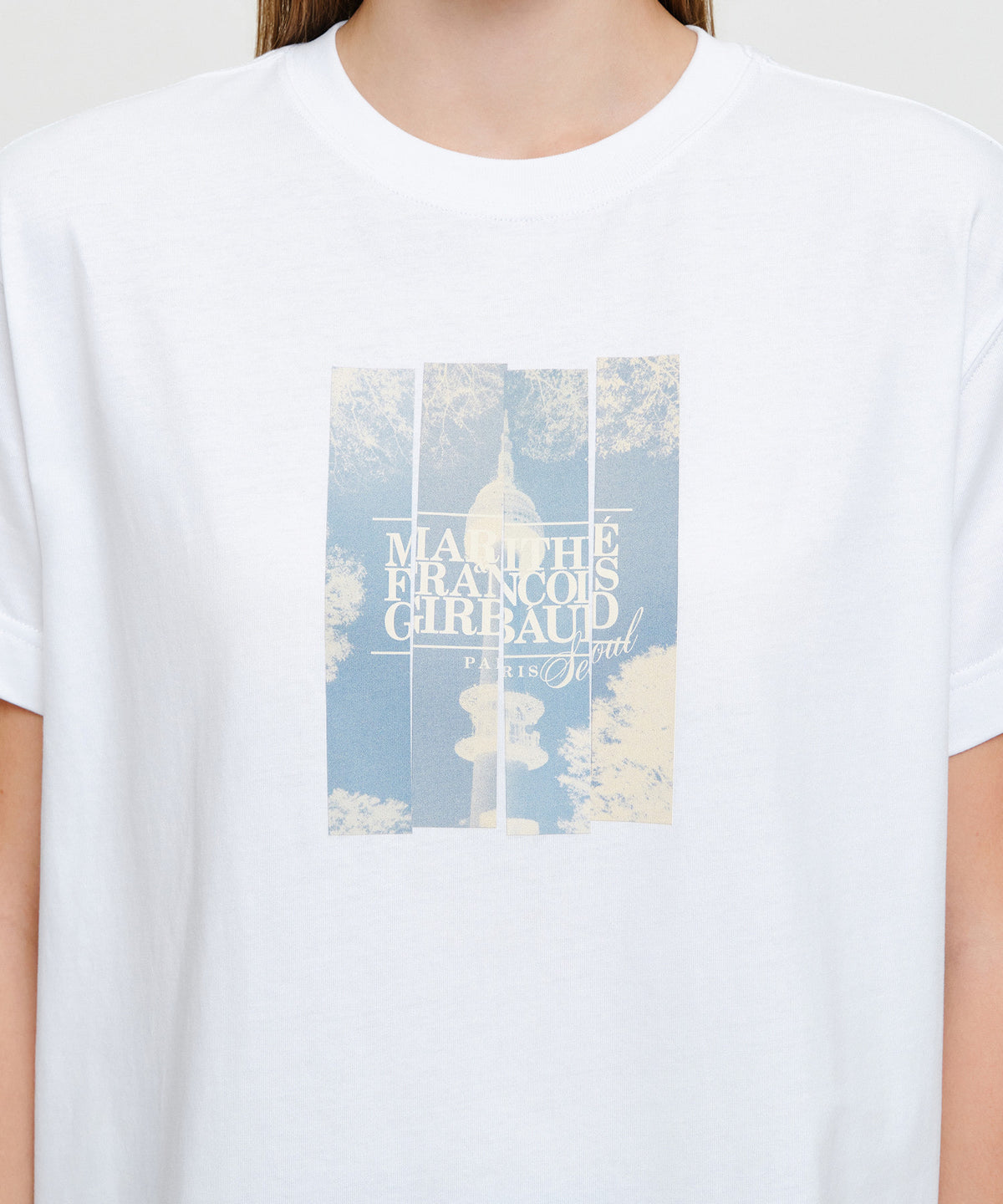 Marithe & Francois Girbaud - [Pre-order – Ships 21 Sep] Seoul Exclusive Graphic Tee (White) product image 4 | TRAB K-Fashion Australia