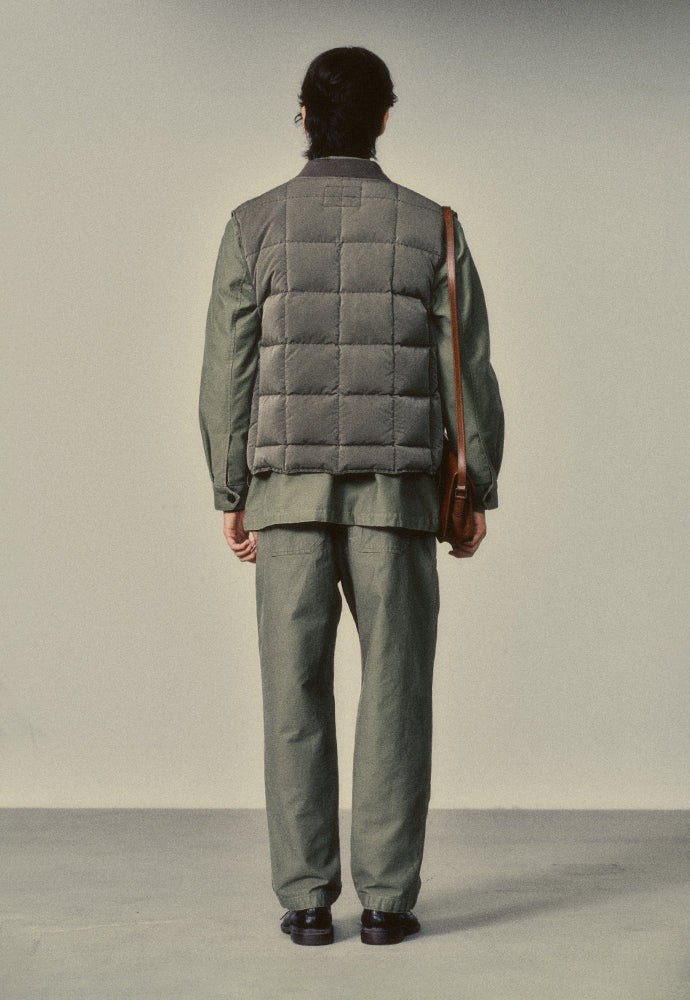 Art if acts - Garment Washed Quilted Vest (Vintage Moss) product image 3 | TRAB K-Fashion Australia