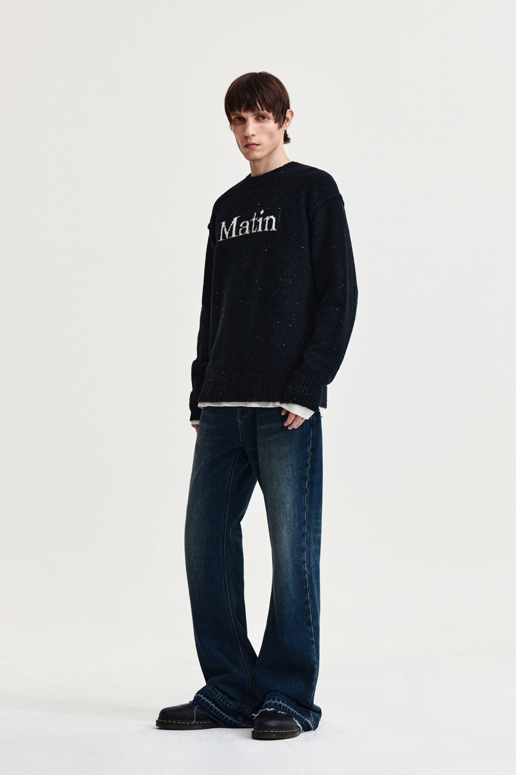 Matin Kim - Washed Flare Denim Pants (Blue) product image 8 | TRAB K-Fashion Australia