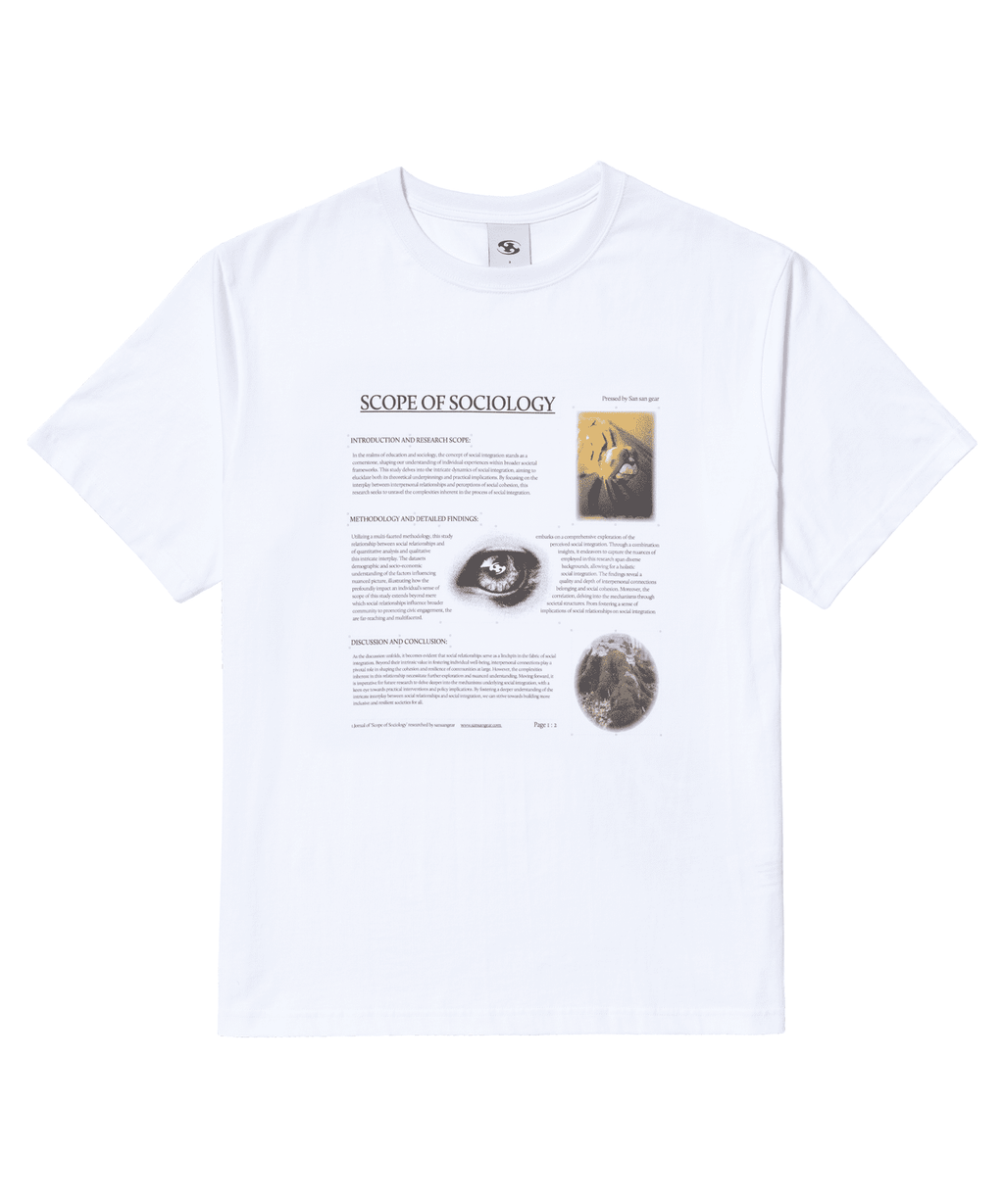 San San Gear - Scope Thesis T-Shirt White product image 1 | TRAB K-Fashion Australia