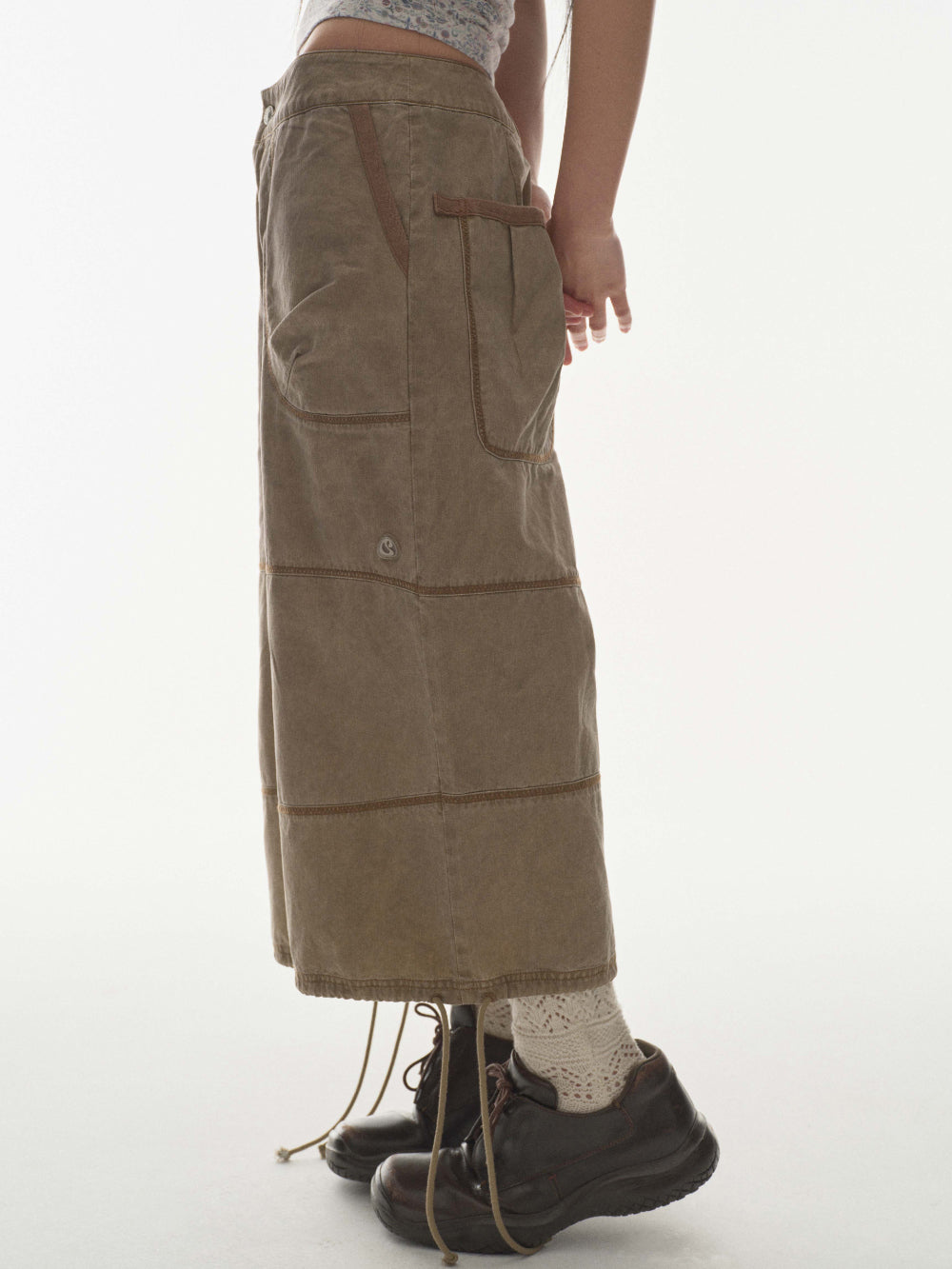 Coyseio - Zigzag Pants (Brown) product image 5 | TRAB K-Fashion Australia