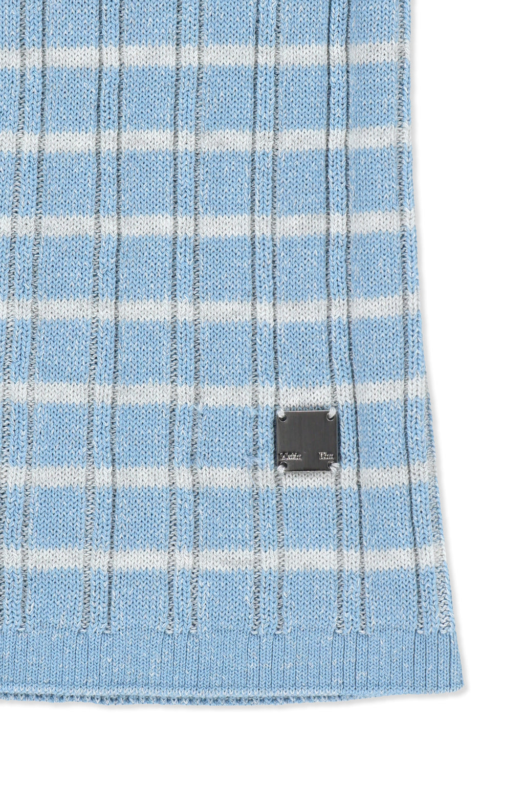 Matin Kim - Stripe Knit Tube Top (Light Blue) product image 4 | TRAB K-Fashion Australia