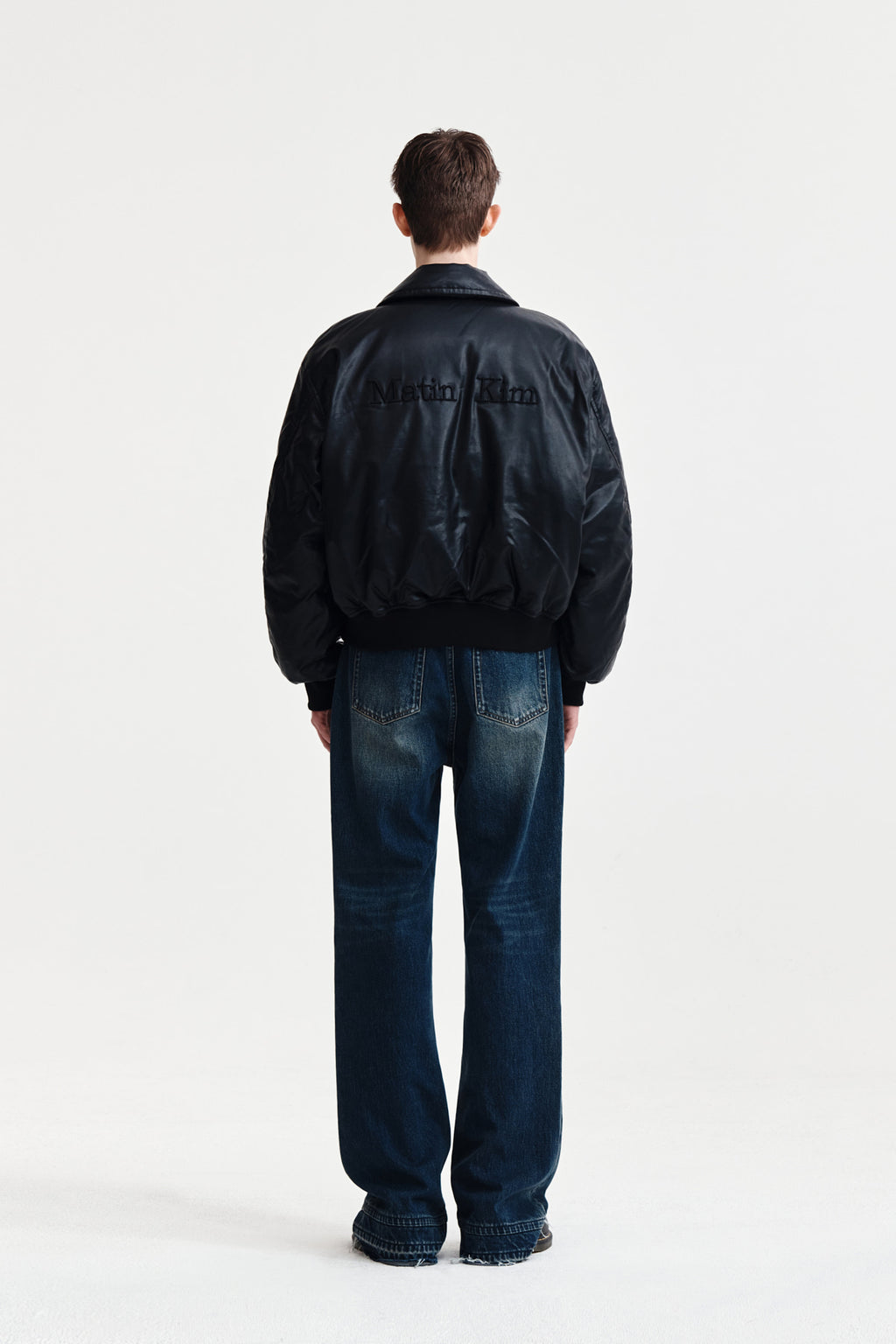 Matin Kim - Faux Leather Down Jumper (Black) product image 7 | TRAB K-Fashion Australia