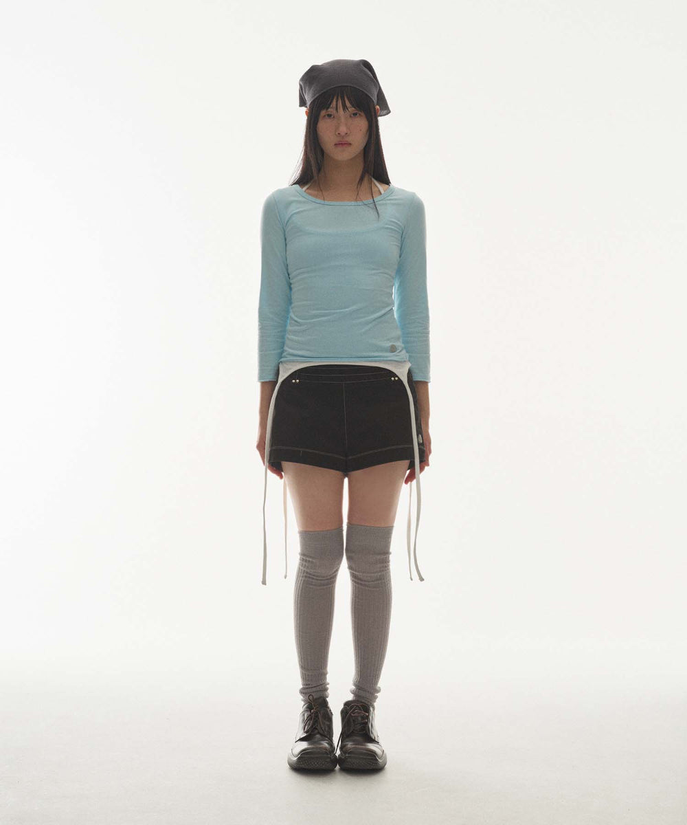 Coyseio - Stud Shorts (Black) product image 5 | TRAB K-Fashion Australia