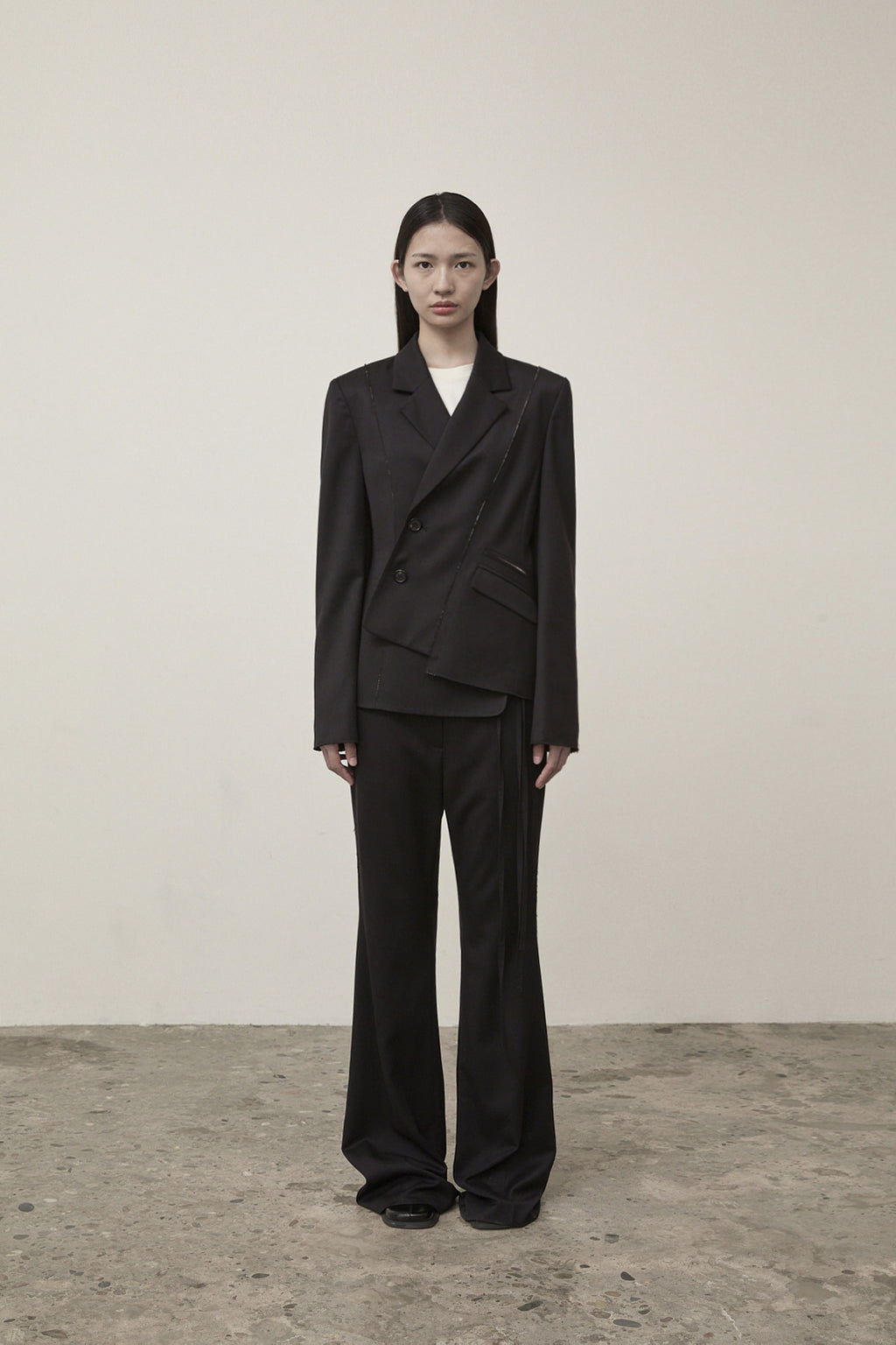 Matin Kim - Cut Out Point String Trouser (Black) product image 11 | TRAB K-Fashion Australia