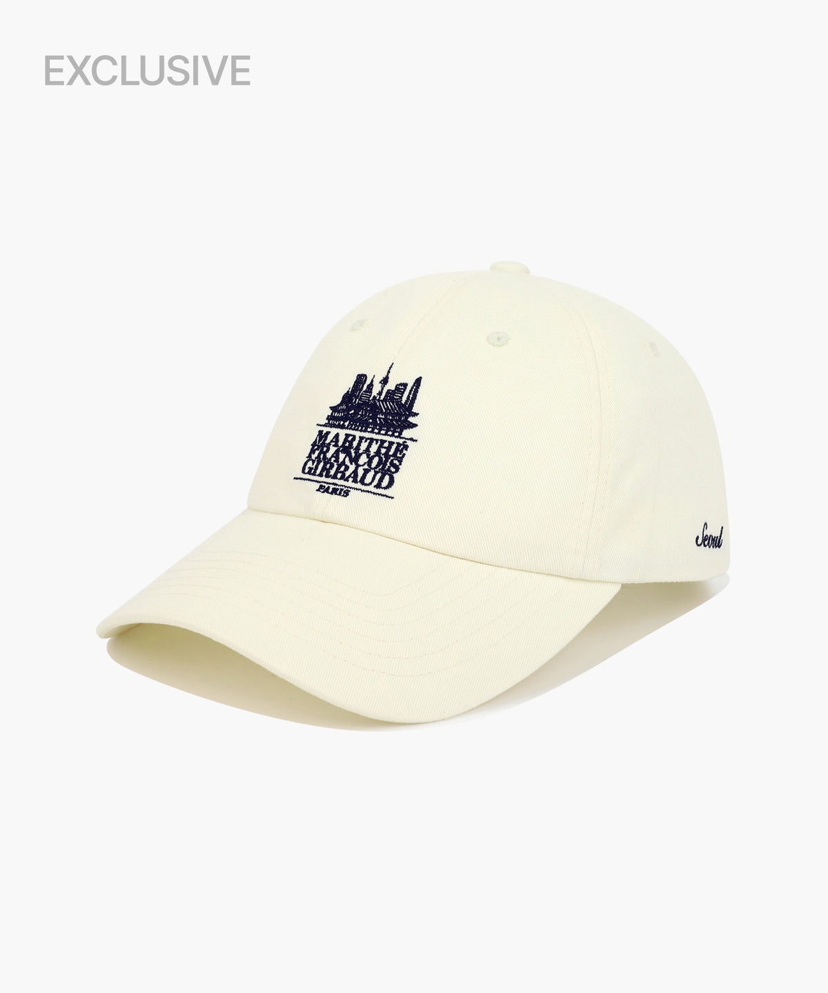 Marithe & Francois Girbaud - Seoul Exclusive Classic Logo Cap (Ivory) product image 1 | TRAB K-Fashion Australia