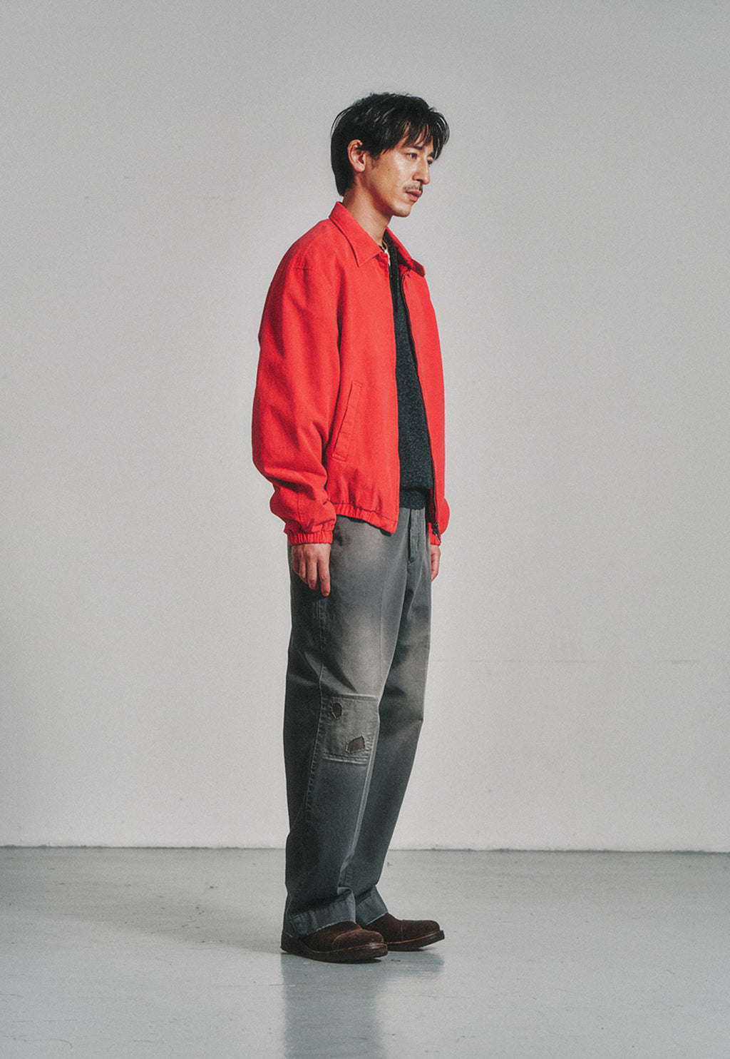 Art if acts - Garment Dyed Swing Jacket (Vintage Red) product image 2 | TRAB K-Fashion Australia