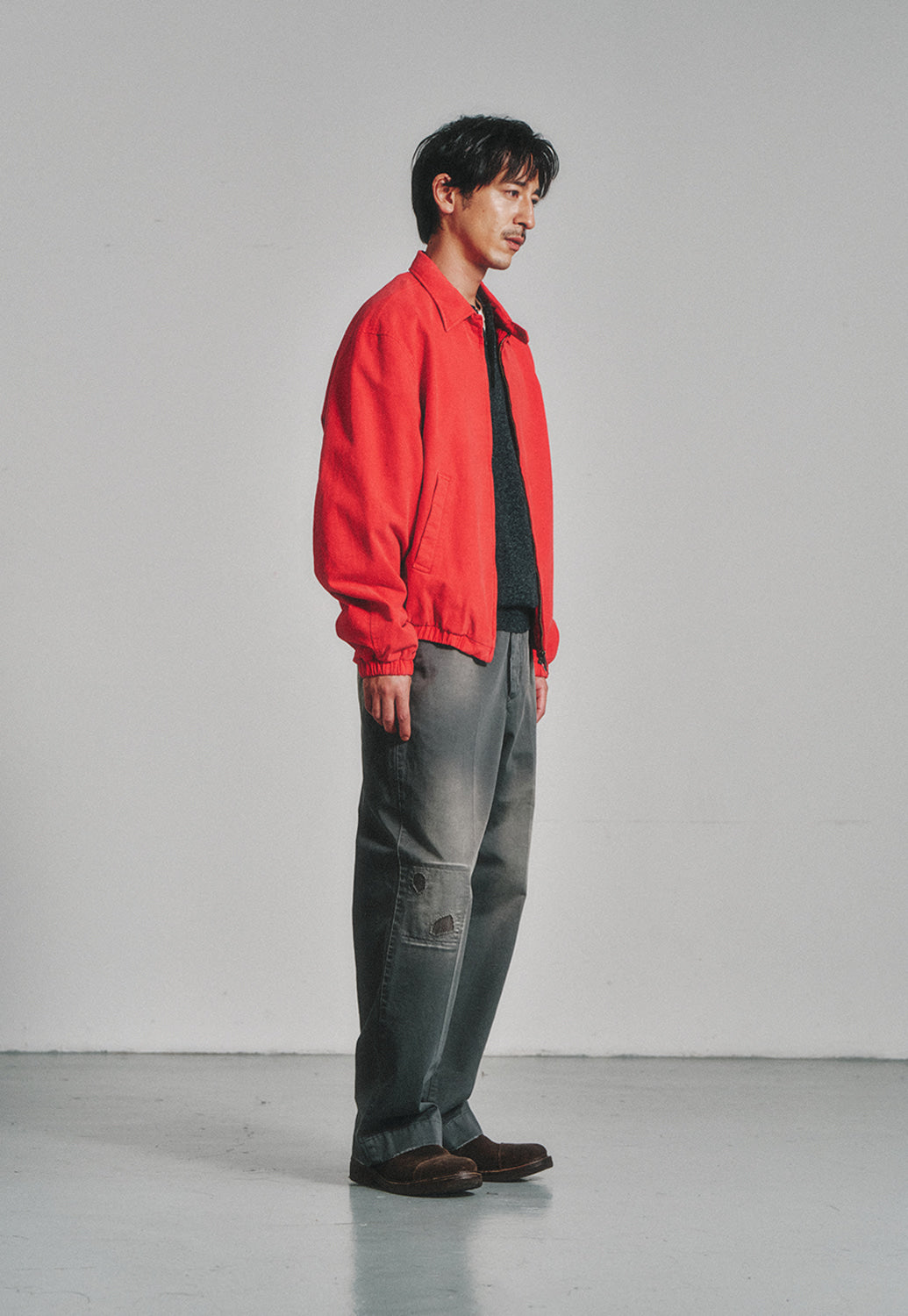 Art if acts - Garment Dyed Swing Jacket (Vintage Red) product image 2 | TRAB K-Fashion Australia