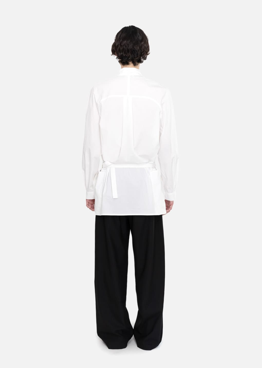 Amomento - Half Neck Tunic Shirt (White) product image 4 | TRAB K-Fashion Australia