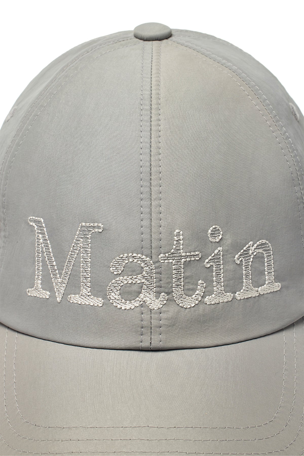Matin Kim - Matin Glossy Ball Cap (Grey) product image 4 | TRAB K-Fashion Australia
