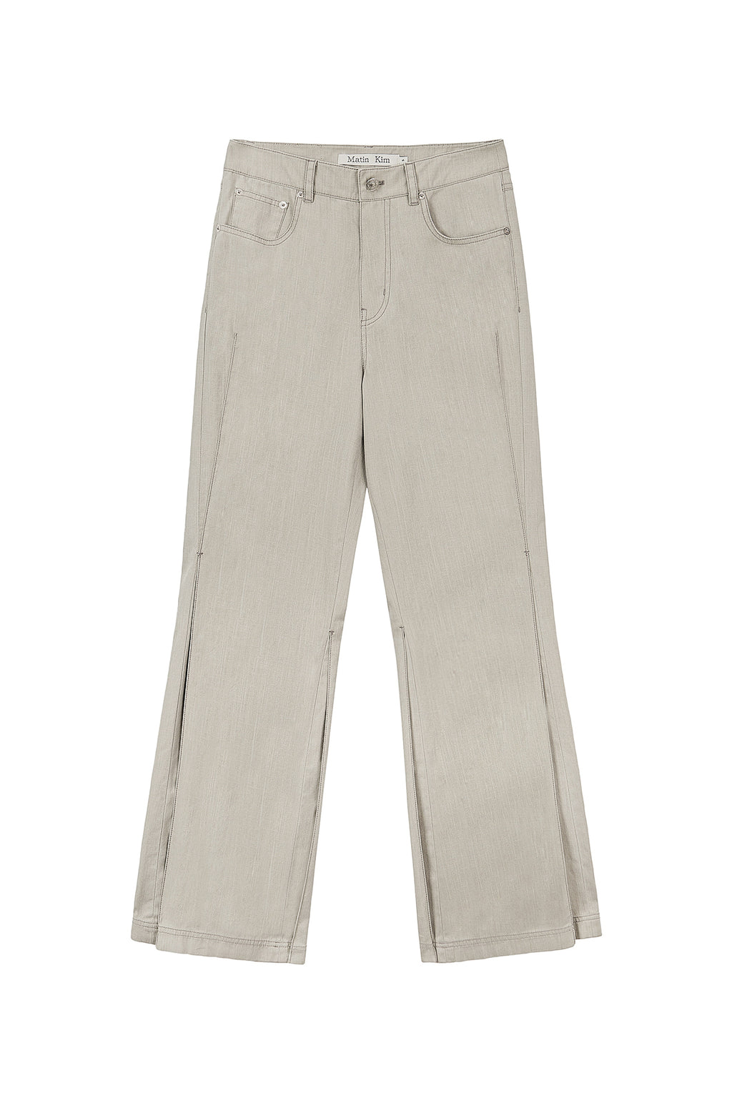 Matin Kim - Side Pintuck Point Pants (Beige) product image 2 | TRAB K-Fashion Australia