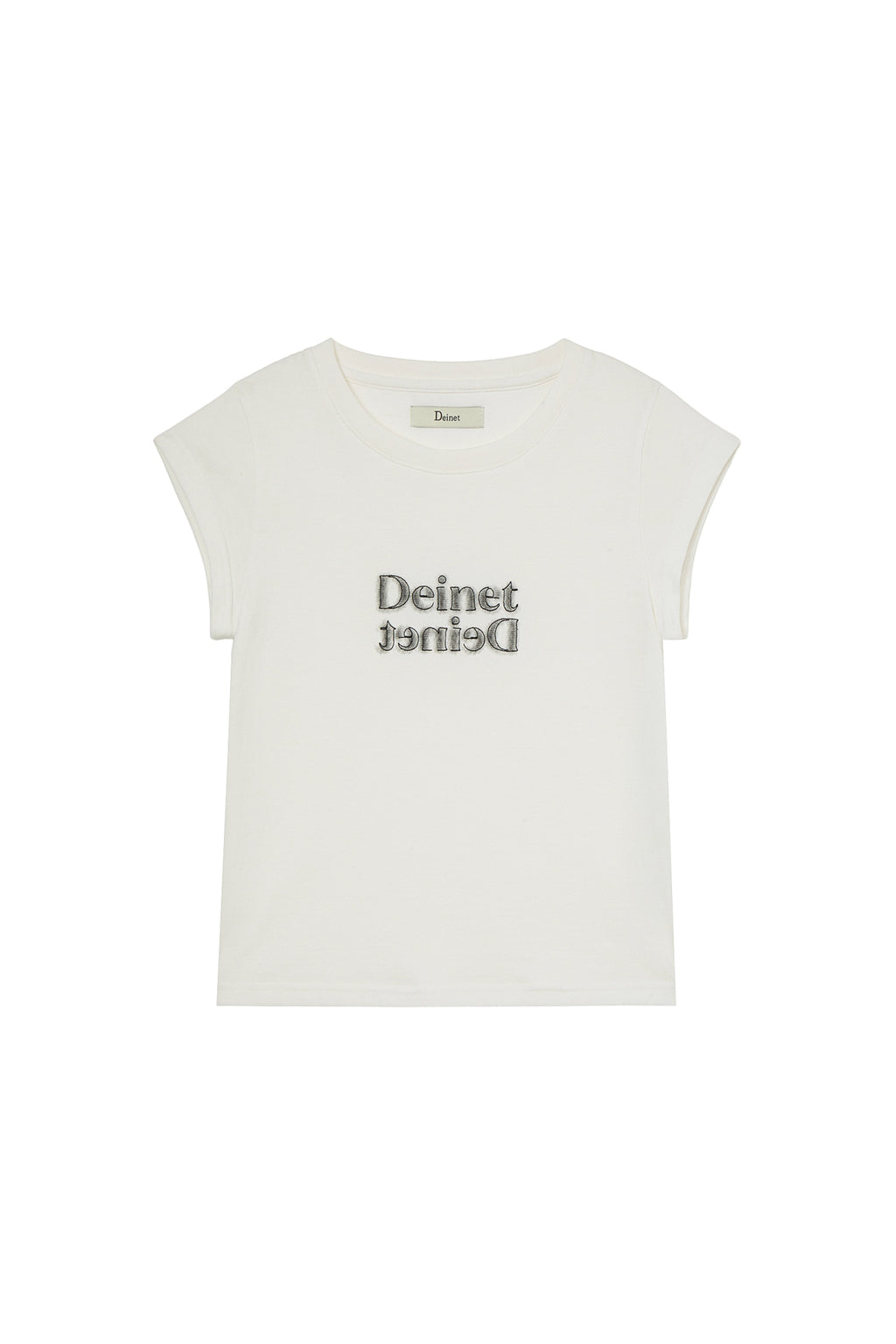 Deinet - Brushed Stitch Point Petit T-Shirt (White) product image 1 | TRAB K-Fashion Australia