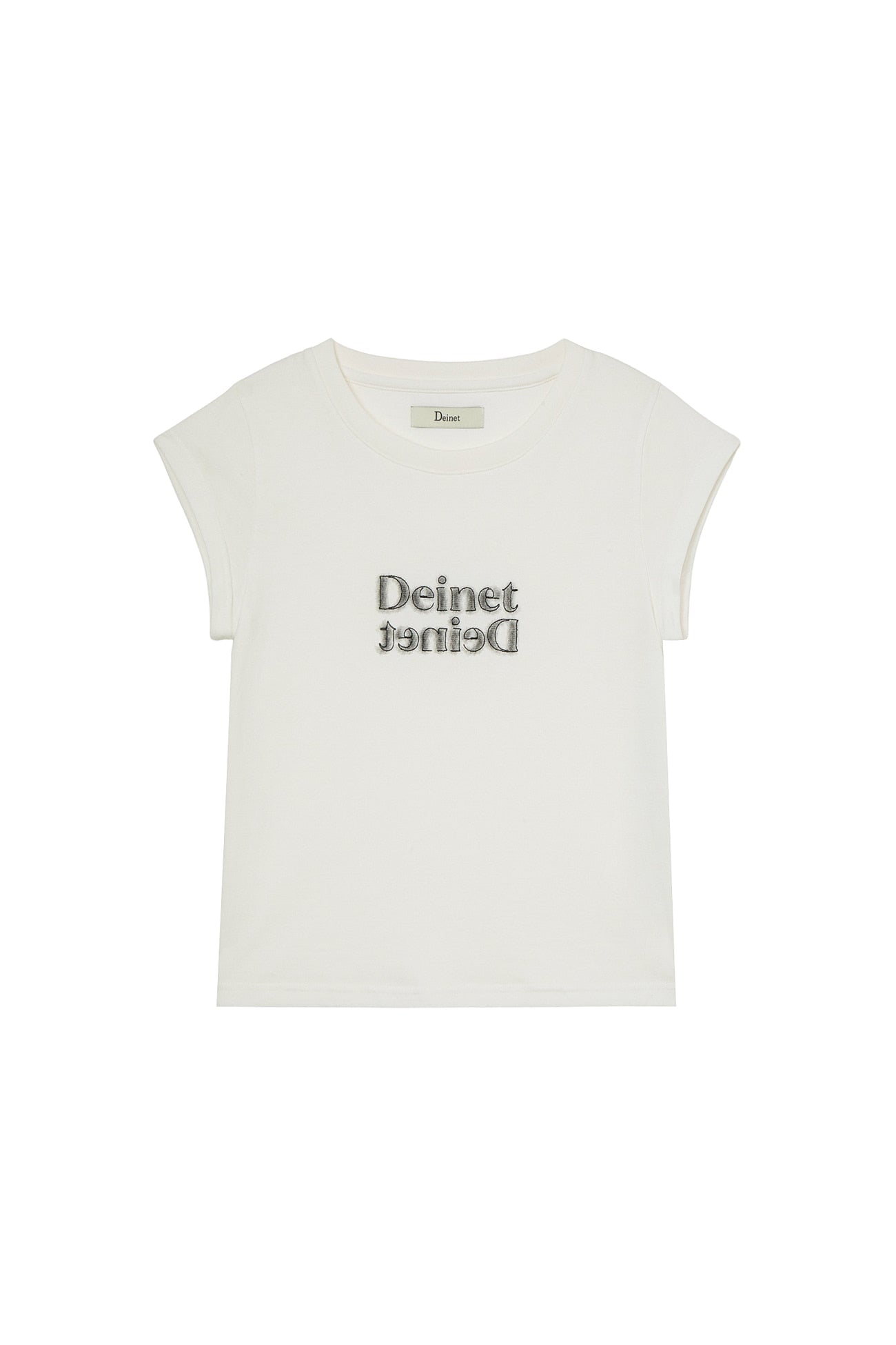 Deinet - Brushed Stitch Point Petit T-Shirt (White) product image 1 | TRAB K-Fashion Australia