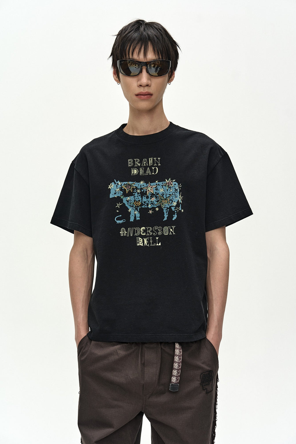 Andersson Bell - Andersson Bell X Brain Dead Cow T-Shirts (Black) product image 1 | TRAB K-Fashion Australia
