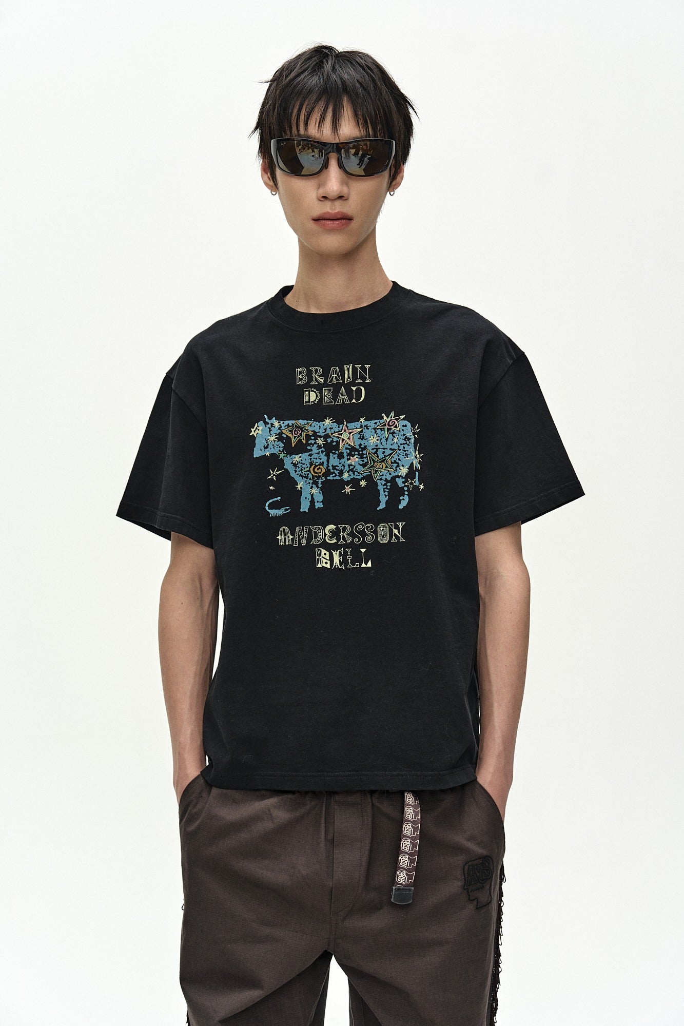 Andersson Bell - Andersson Bell X Brain Dead Cow T-Shirts (Black) product image 1 | TRAB K-Fashion Australia