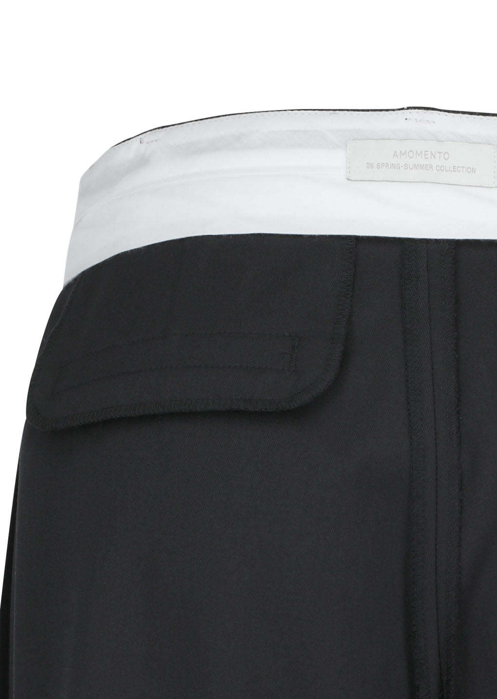 Amomento - wide tuck pants (Black) product image 10 | TRAB K-Fashion Australia