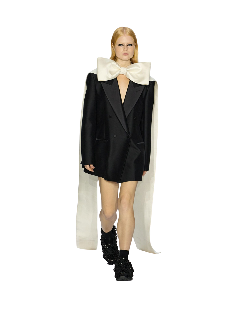 Kimhe Kim - Wool-Silk Tuxedo Jacket (Black) product image 1 | TRAB K-Fashion Australia