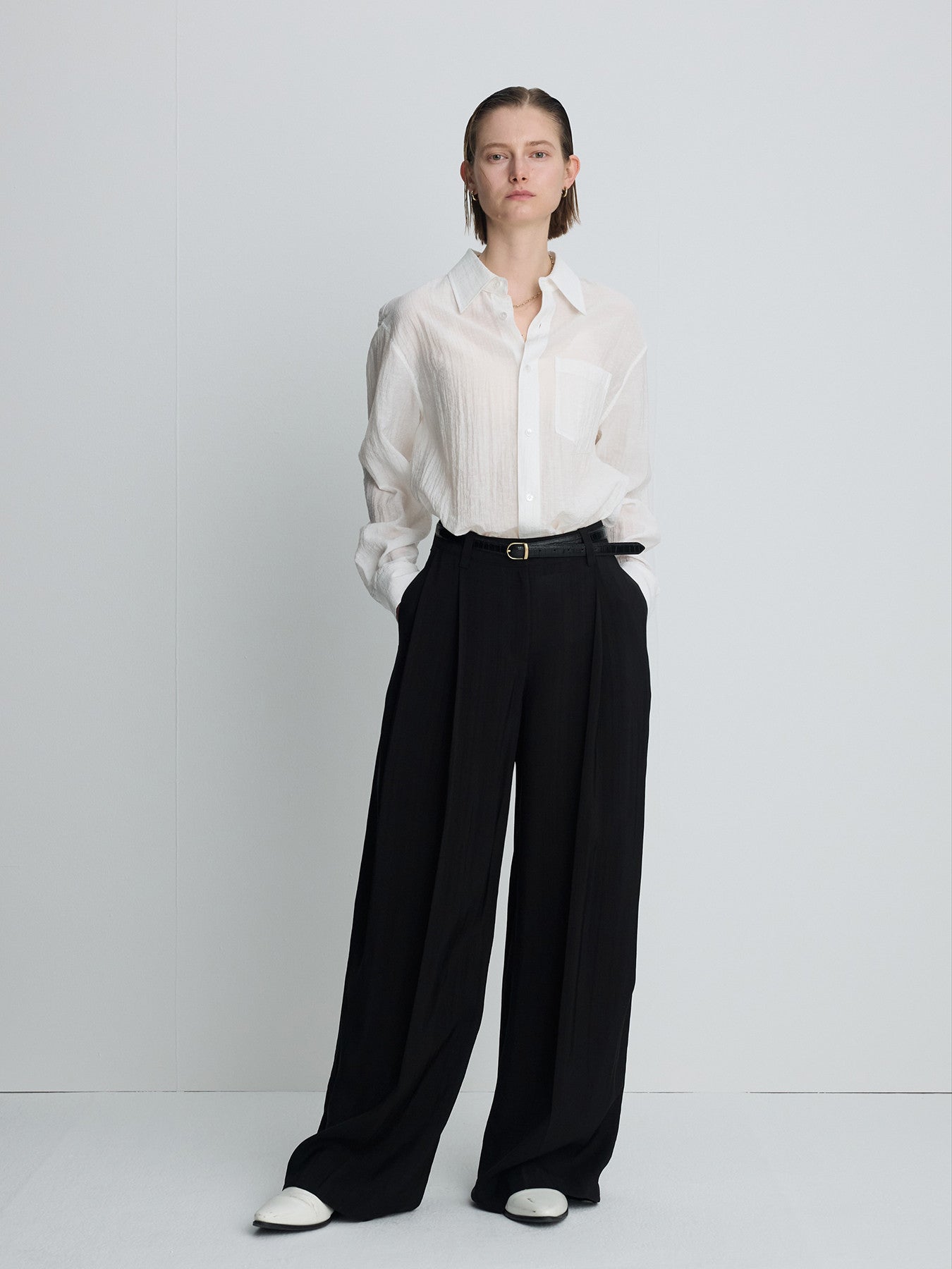 Tonywack - Linen Relaxed Fit Shirt (Off White) product image 6 | TRAB K-Fashion Australia