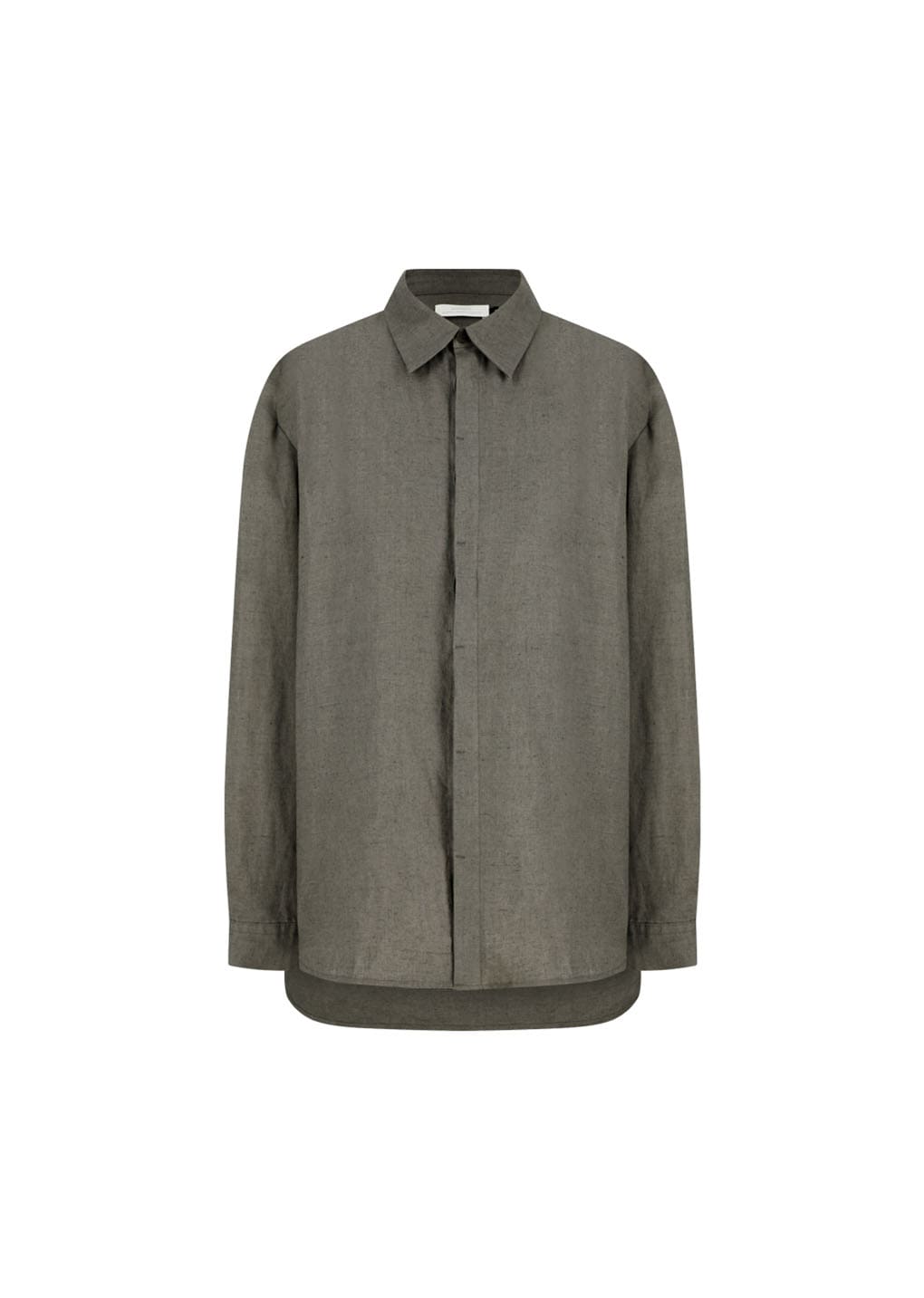 Amomento - Linen Oversized Shirt (Khaki) product image 5 | TRAB K-Fashion Australia