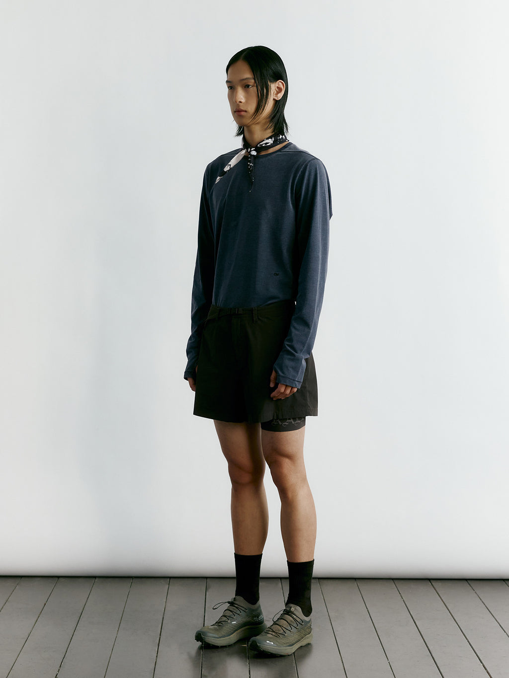 Tonywack - Tw Running Long Sleeves (Navy) product image 3 | TRAB K-Fashion Australia