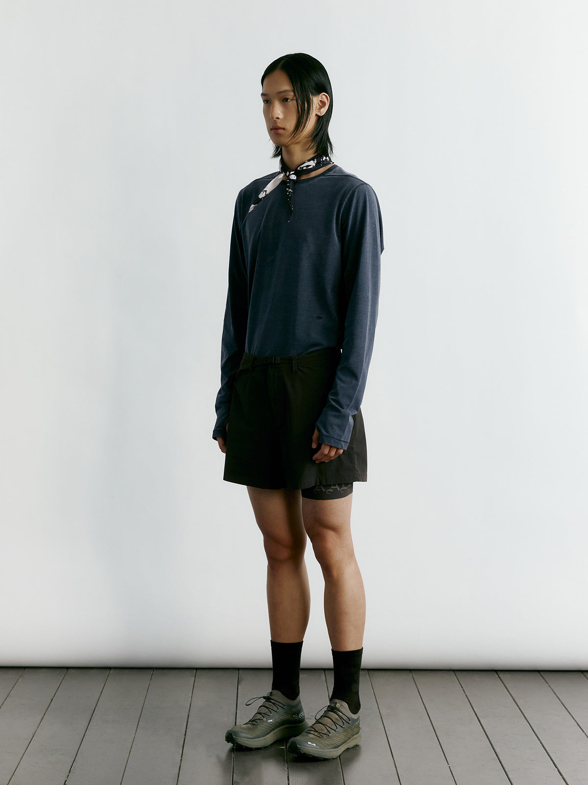 Tonywack - Tw Running Long Sleeves (Navy) product image 3 | TRAB K-Fashion Australia