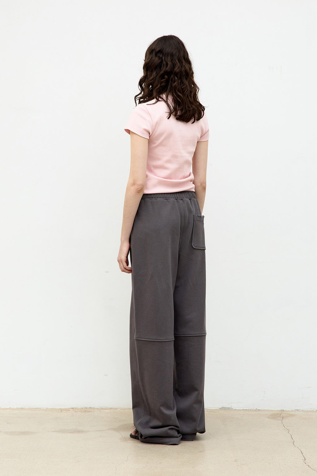 Coor - Ribbed Crop T-Shirt (Indi Pink) product image 4 | TRAB K-Fashion Australia