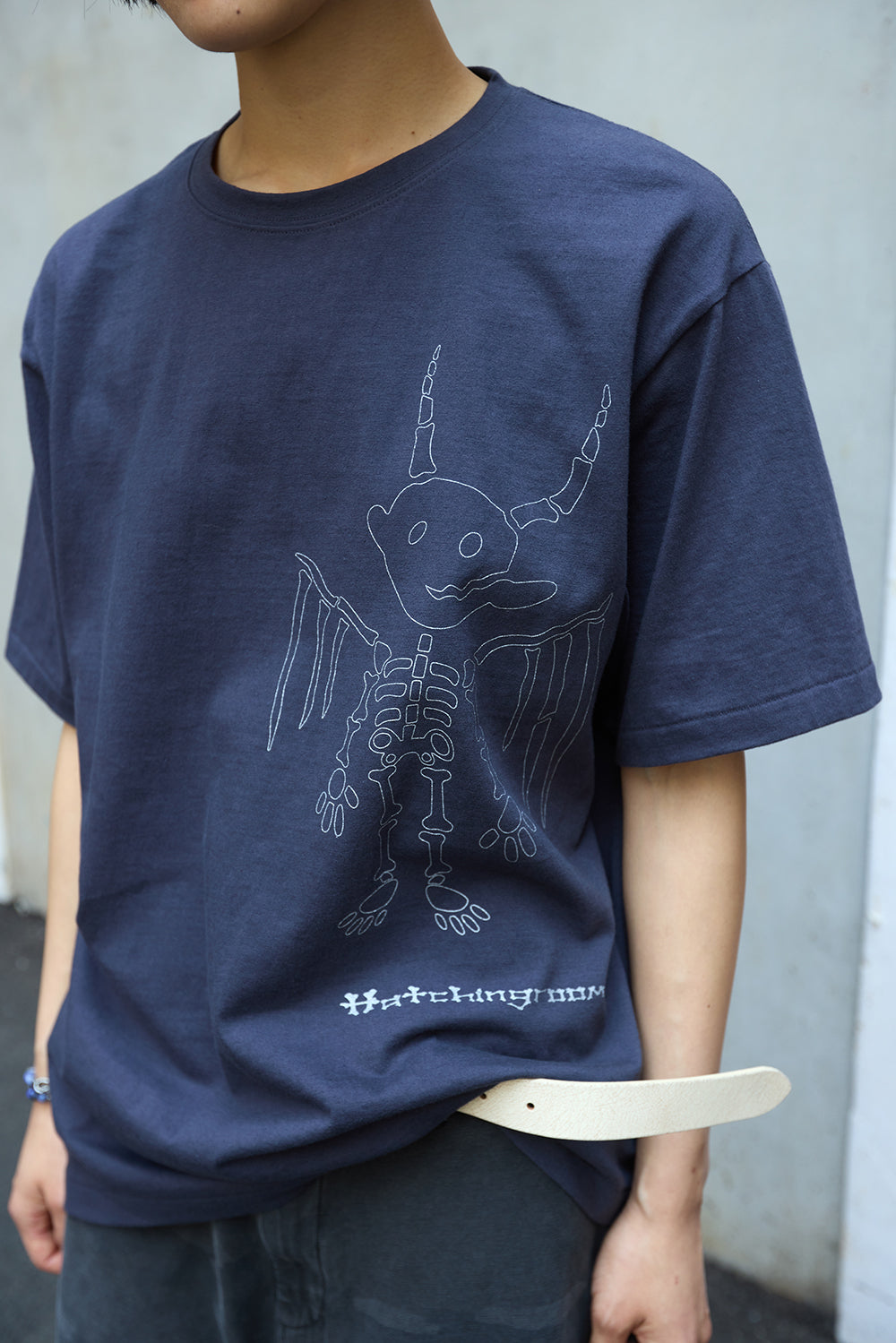 Hatchingroom - Bone Devil Tee Blue (Charcoal) product image 9 | TRAB K-Fashion Australia
