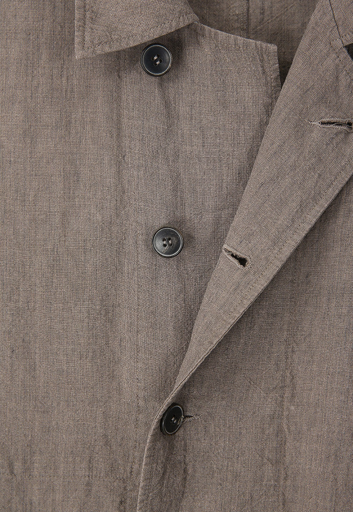 Art if acts - Linen French Work Jacket (Wood) product image 10 | TRAB K-Fashion Australia