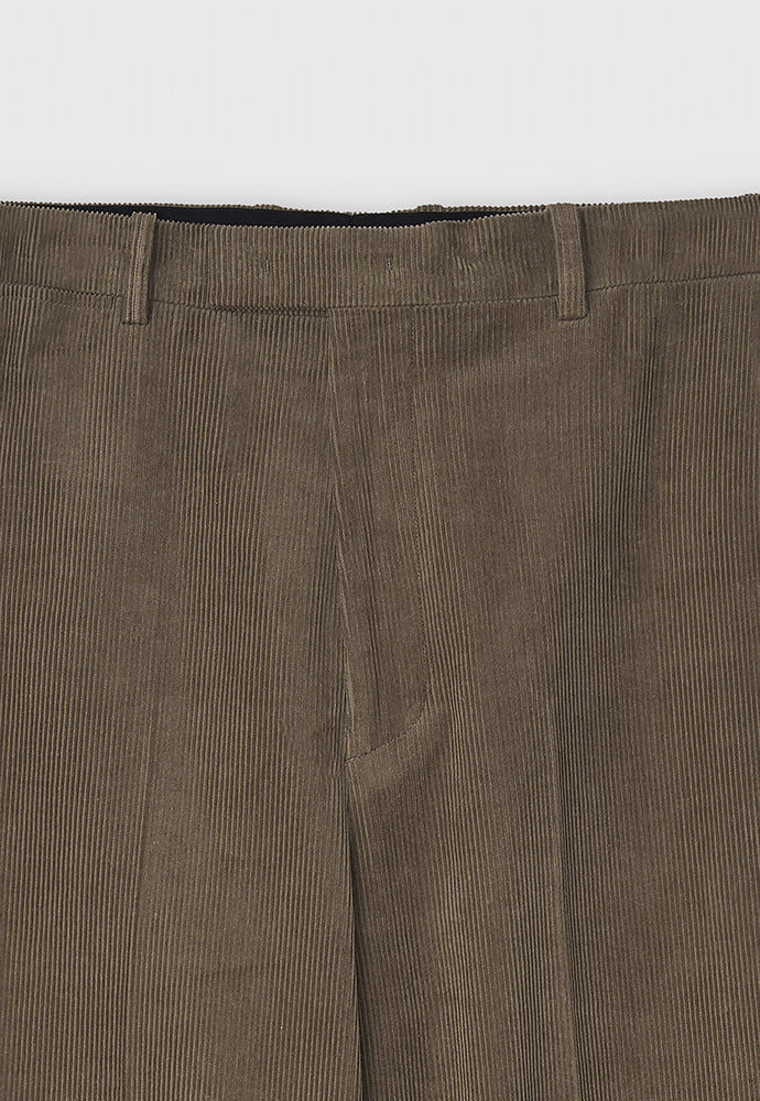 Tonywack - Corduroy Wide-Leg Tailored Trousers (Taupe) product image 8 | TRAB K-Fashion Australia
