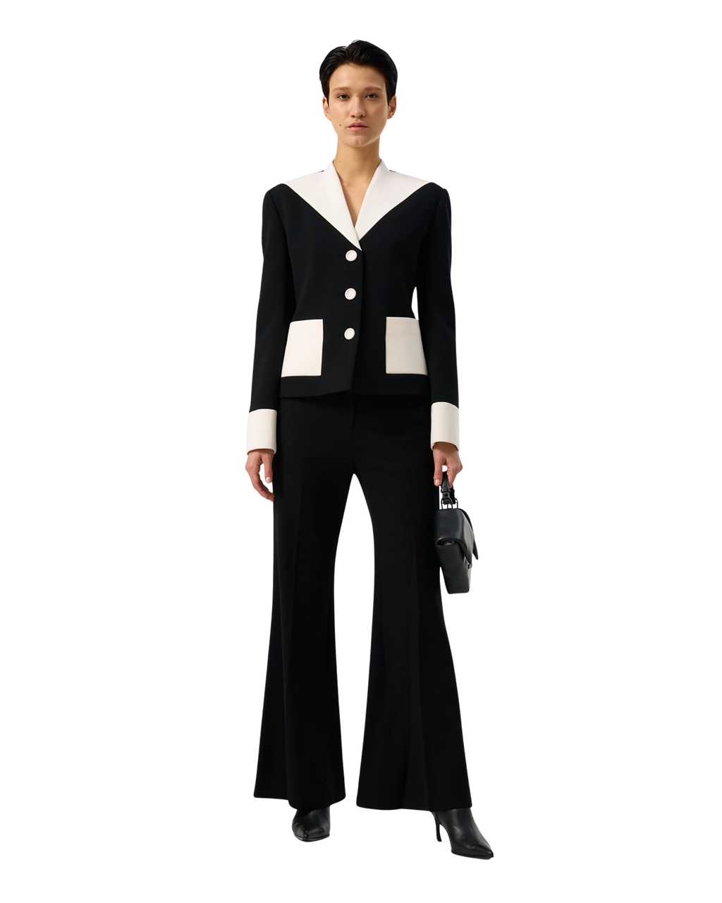 Kimhe Kim - Bi-Color Wool Blend Jacket (Black/Ivory) product image 6 | TRAB K-Fashion Australia