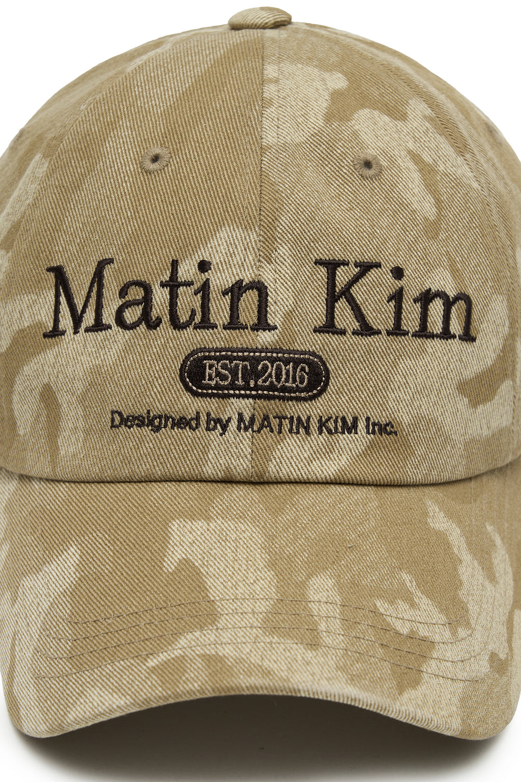 Matin Kim - Camouflage Logo Ball Cap (Beige) product image 3 | TRAB K-Fashion Australia