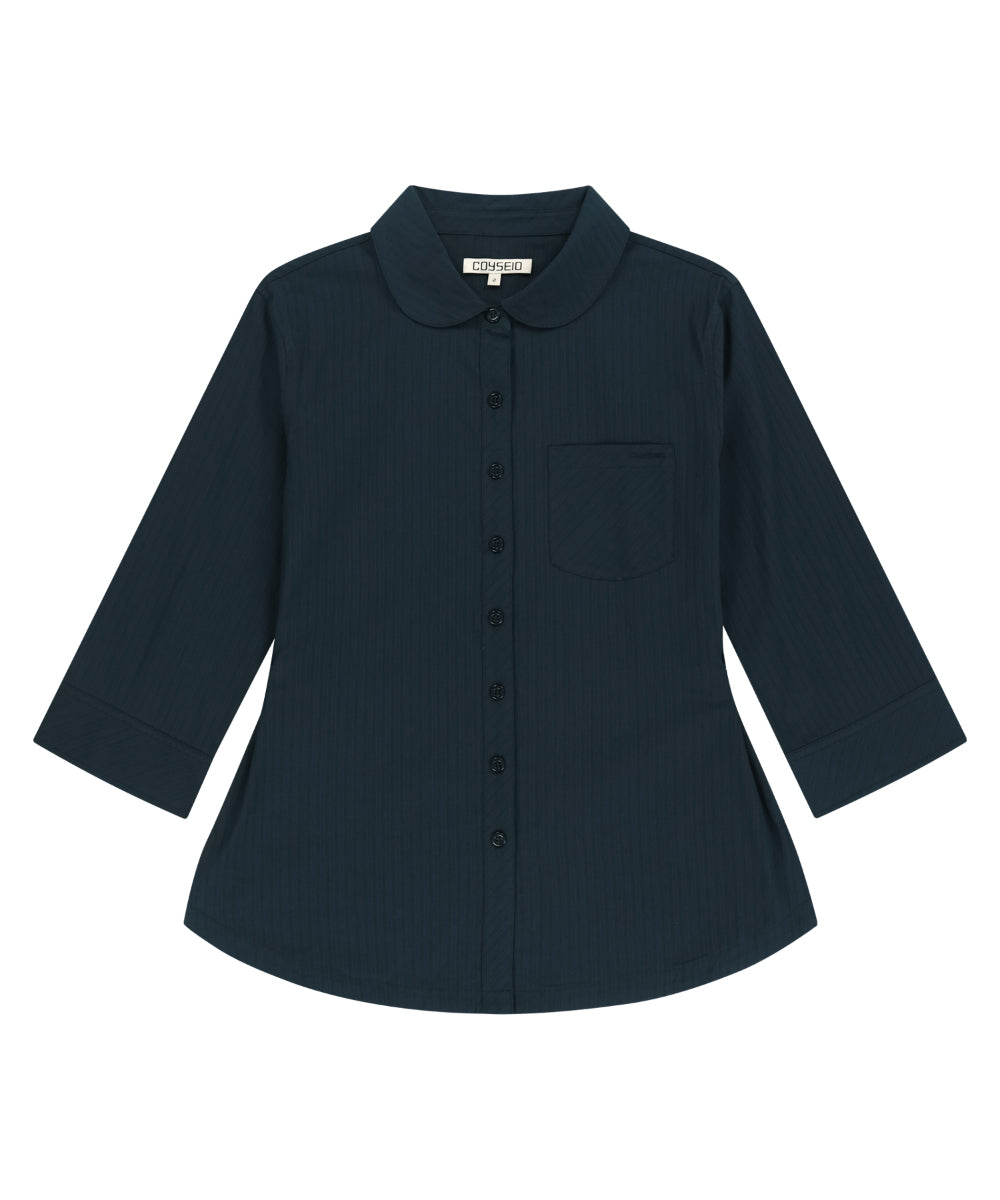 Coyseio - Round Collar Capri Shirt (Navy) product image 15 | TRAB K-Fashion Australia