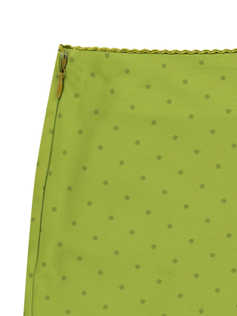 Kijun - [Ships 15 June] Polka Dot Satin Mini Skirt (Olive Green) product image 11 | TRAB K-Fashion Australia