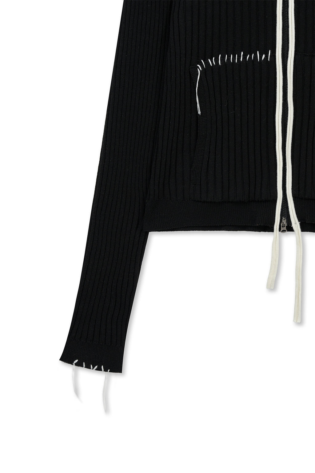 Matin Kim - Handcraft Slim Fit Cardigan (Black) product image 4 | TRAB K-Fashion Australia