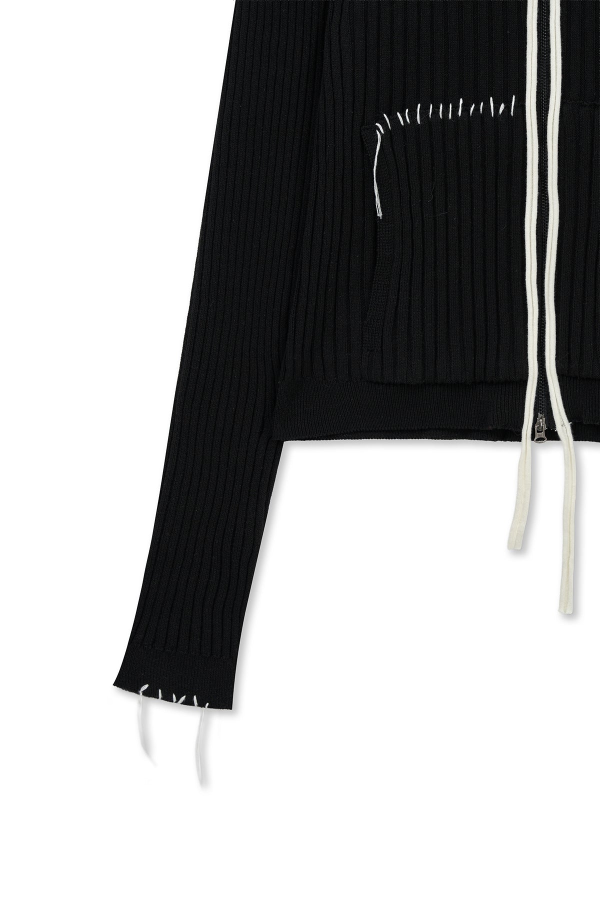 Matin Kim - Handcraft Slim Fit Cardigan (Black) product image 4 | TRAB K-Fashion Australia