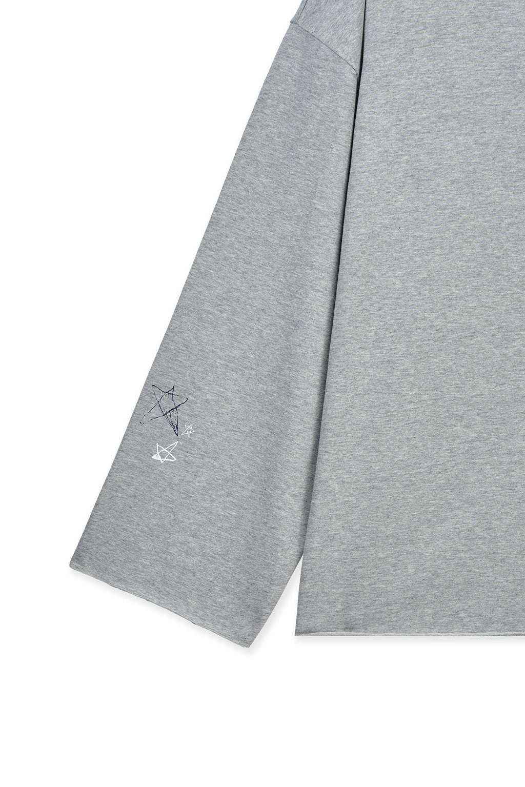 Matin Kim - Raw Hem Finished Boat Neck Top (Grey) product image 3 | TRAB K-Fashion Australia