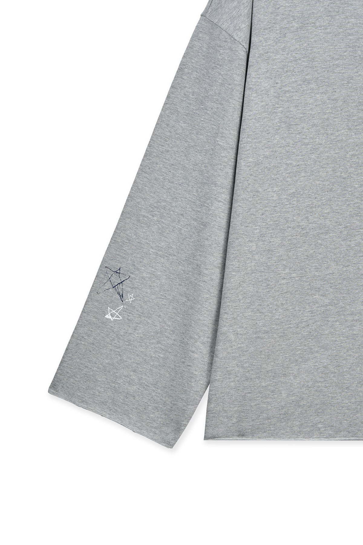 Matin Kim - Raw Hem Finished Boat Neck Top (Grey) product image 3 | TRAB K-Fashion Australia