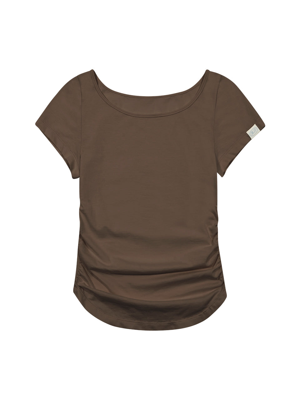 Margarin Fingers - Boat Shirring T-Shirt (Brown) product image 2 | TRAB K-Fashion Australia