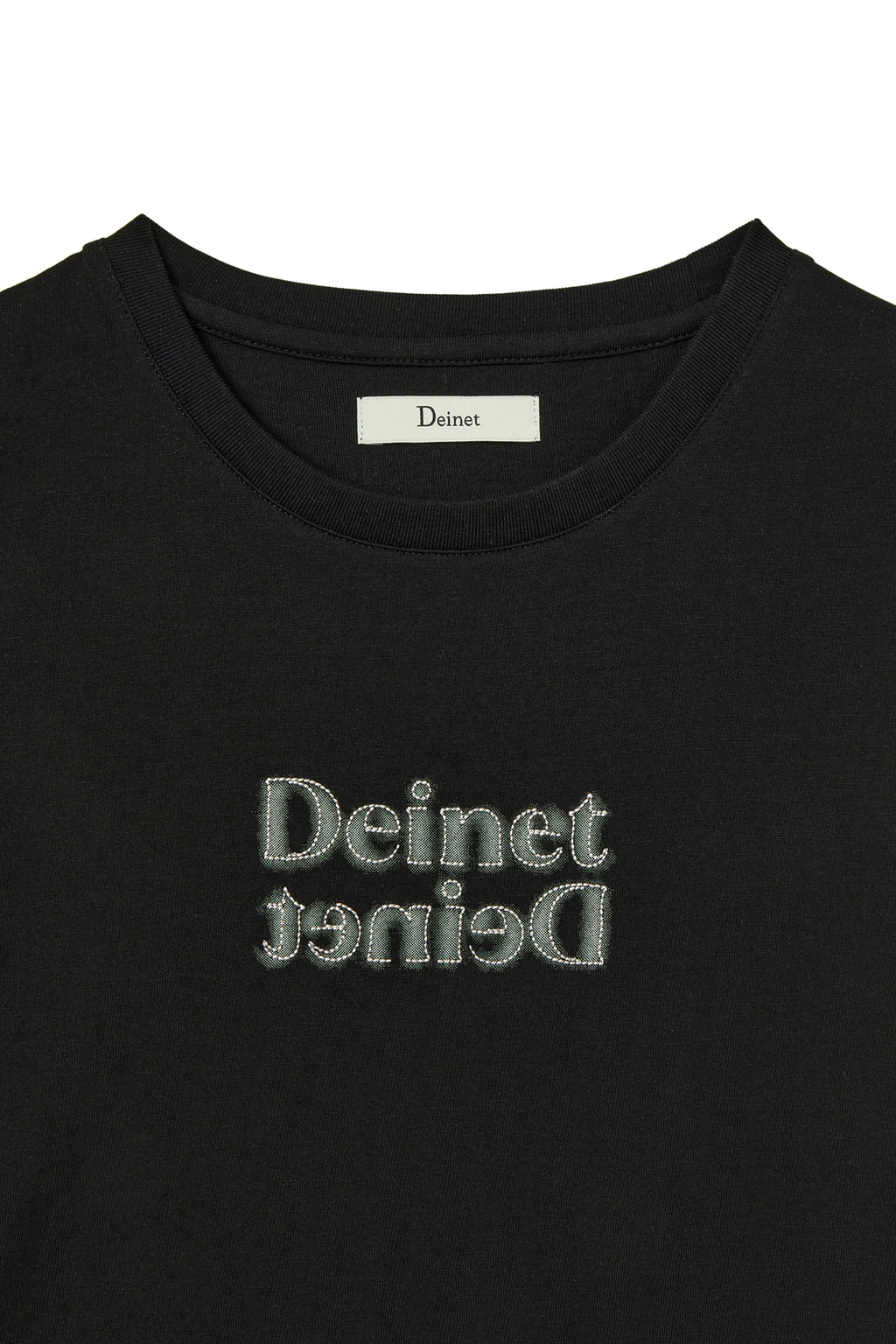Deinet - Brushed Stitch Point Petit T-Shirt (Black) product image 3 | TRAB K-Fashion Australia