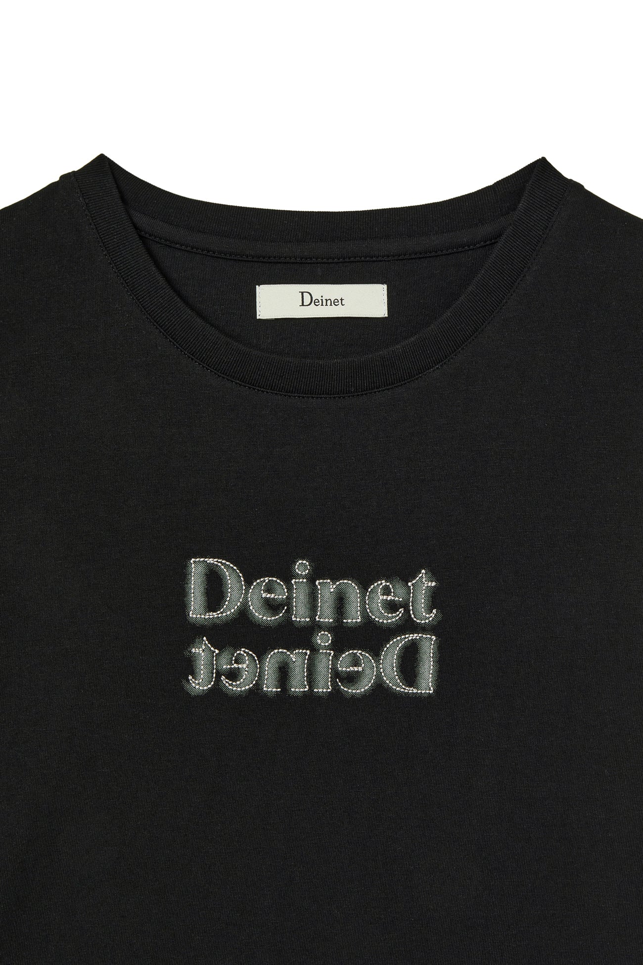 Deinet - Brushed Stitch Point Petit T-Shirt (Black) product image 3 | TRAB K-Fashion Australia