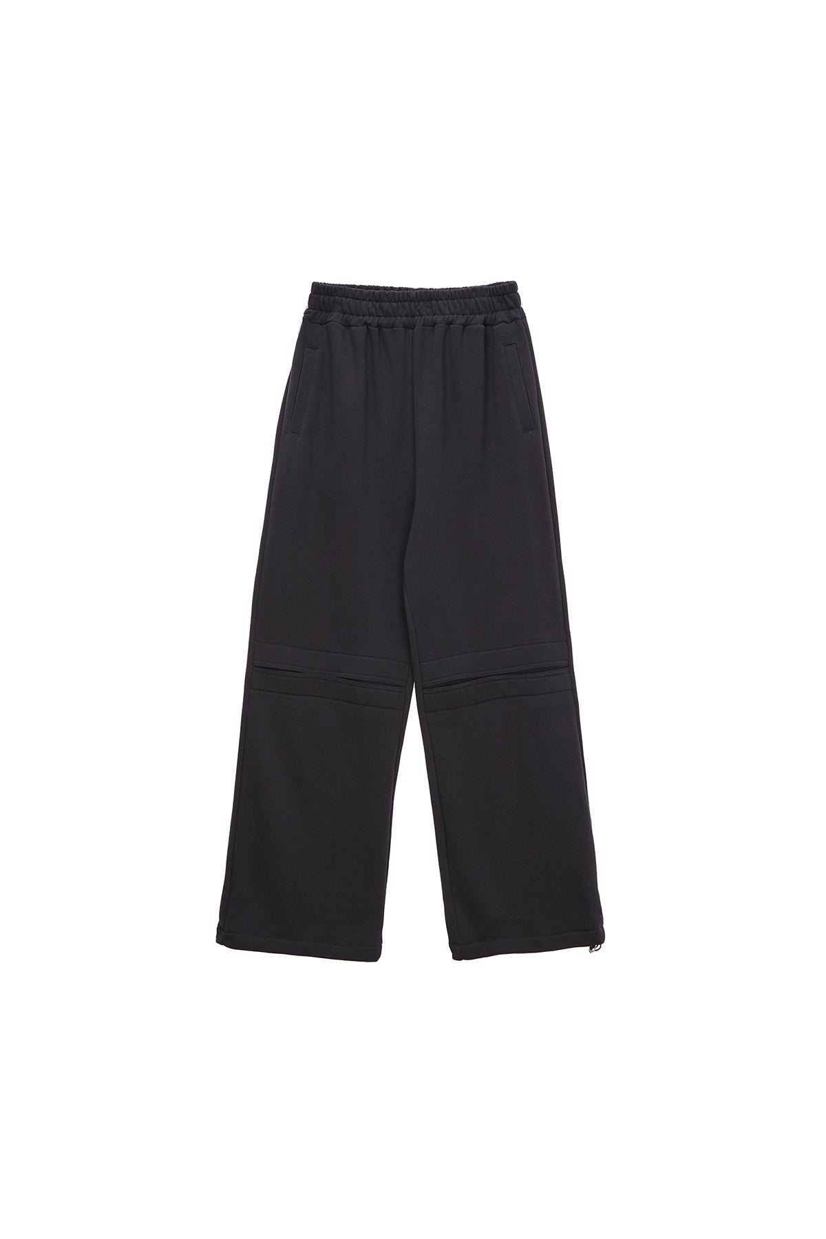 Matin Kim - Knee Cut Out Sweatpants (Charcoal) product image 1 | TRAB K-Fashion Australia